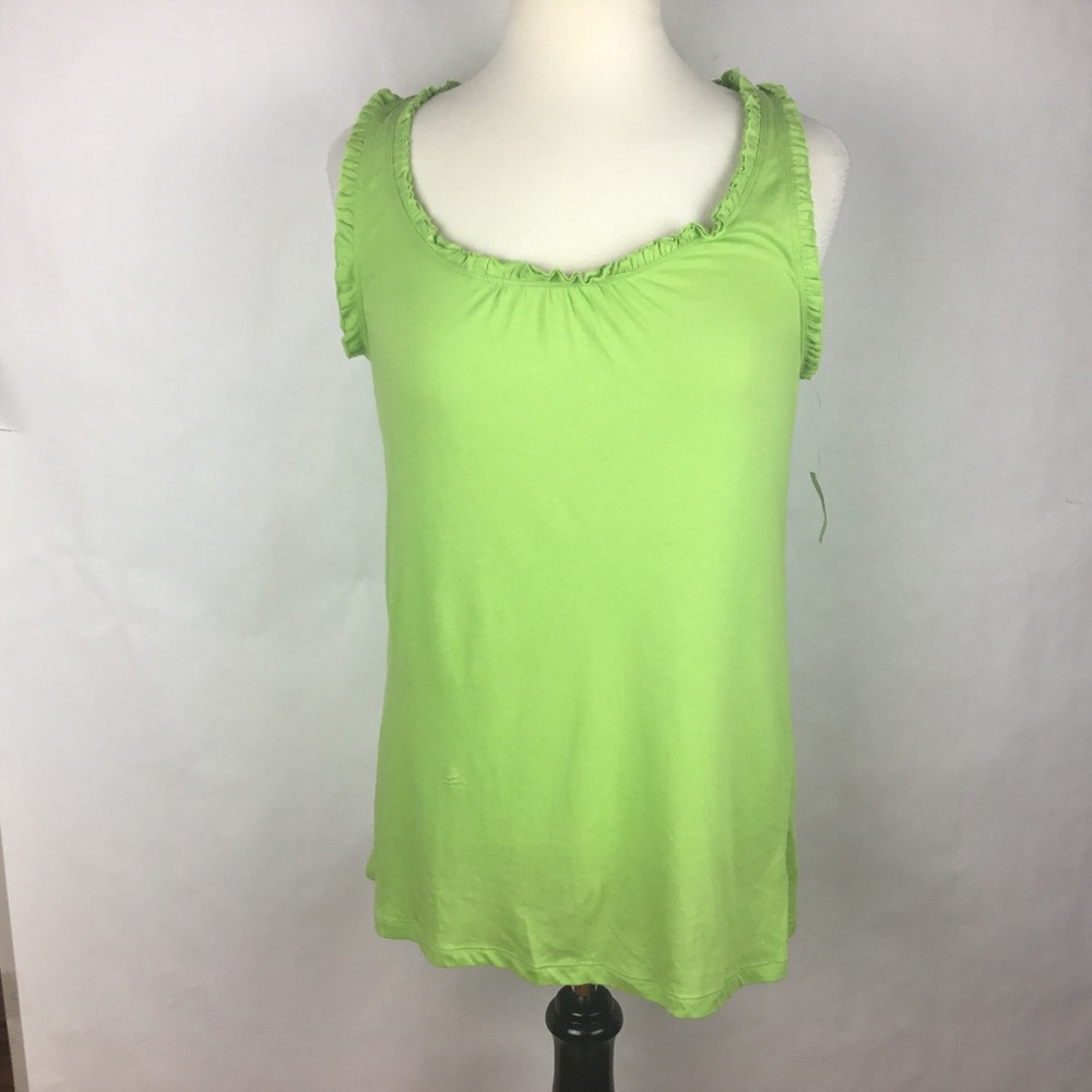 Old Navy Women Tank Top Ruffle Racerback Sz Medium
